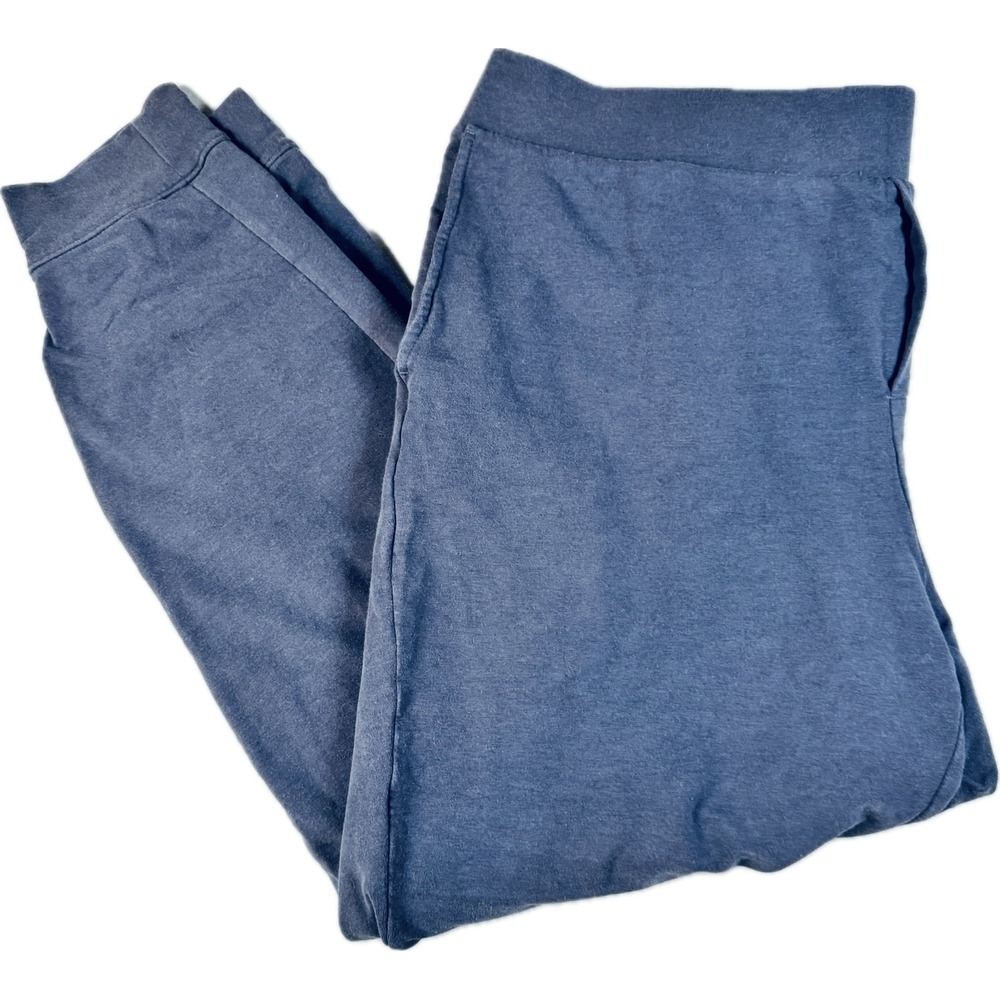 Pure Jill Joggers Women Large Charcoal Blue Pima Cotton Tencel Modal Athleisure